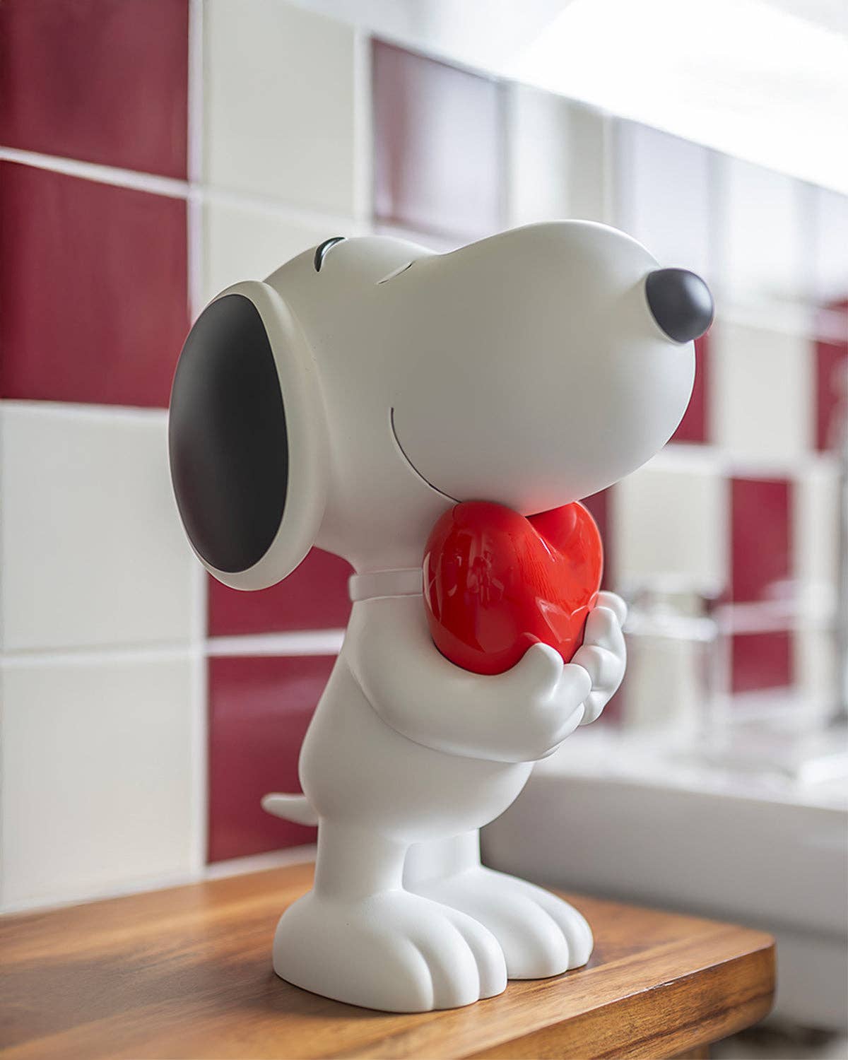 Snoopy-White with Red Heart Original by LD Studios 11in
