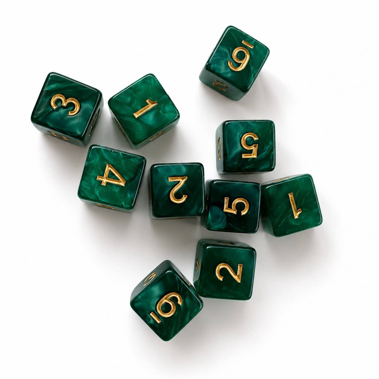 Jade Pearl Mahjong Specialty Dice Gift Ready