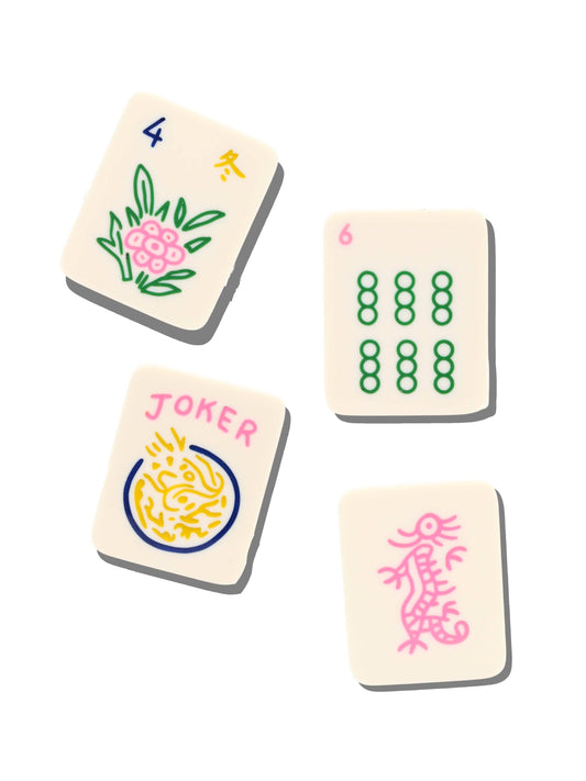 Handmade Mahjong Coaster Set