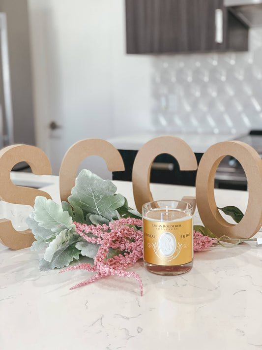 Recycled Cristal Candle