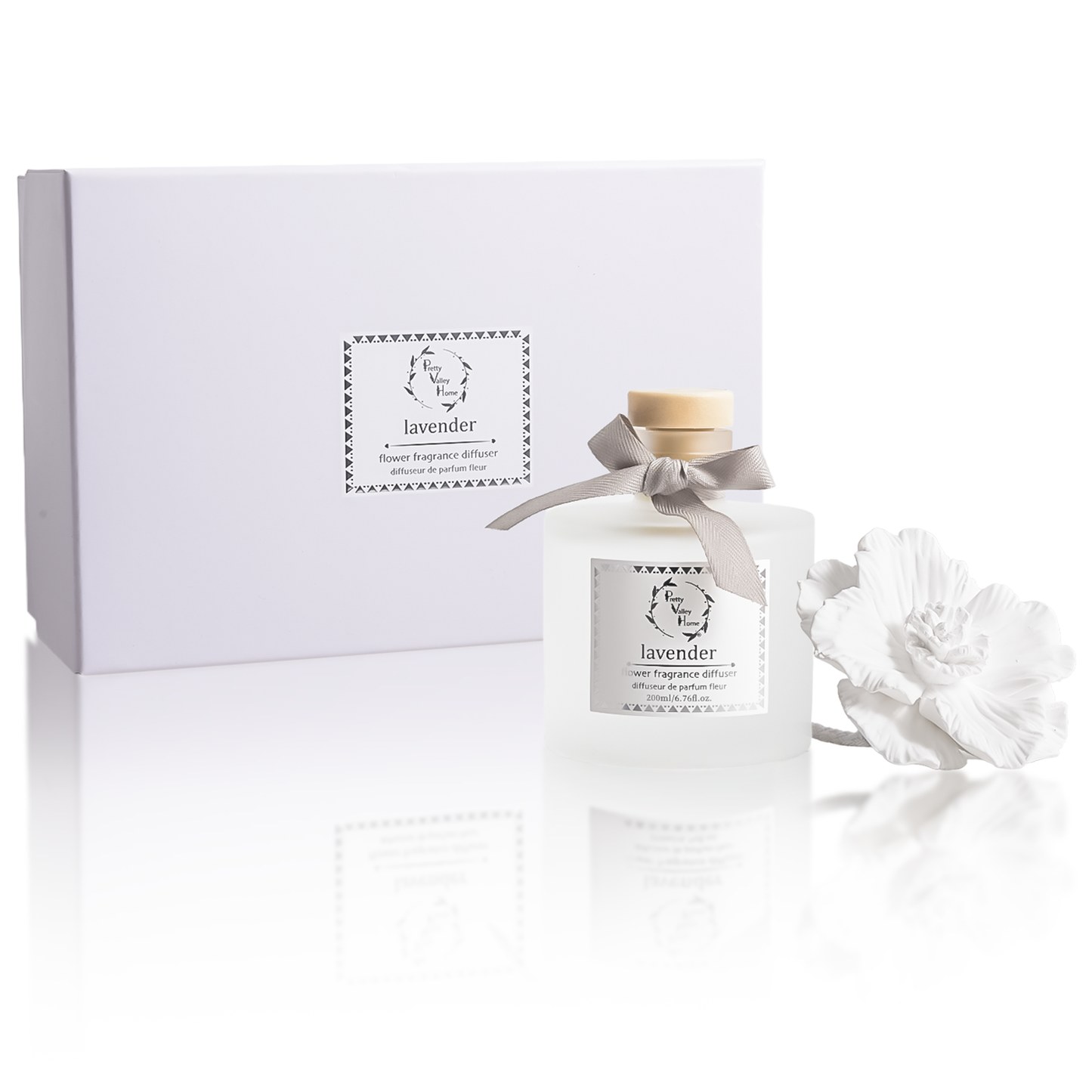 Diffuser Sets Gifts Ceramic Flower (2025)-Pretty Valley Home