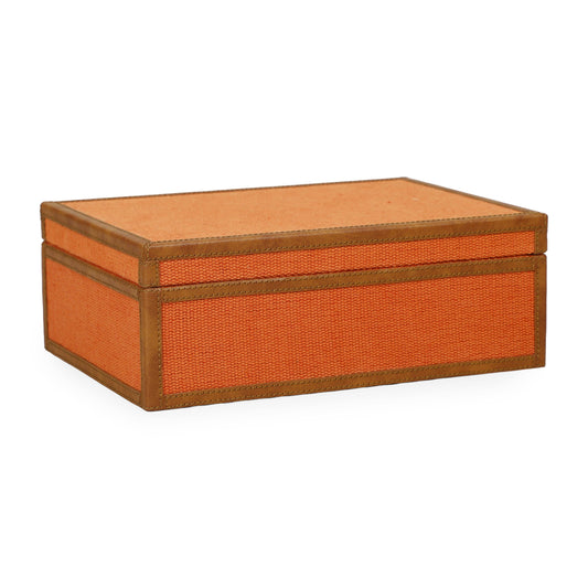 Acre Orange Cotton Jute Jewelry Box