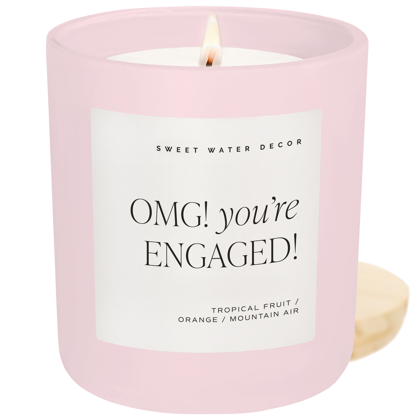 OMG! You're Engaged! 15 oz Soy Candle, Matte Jar