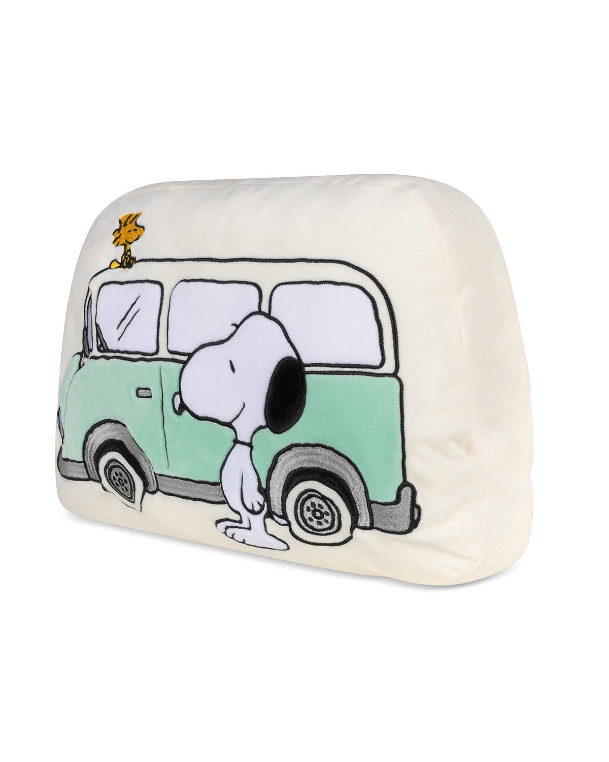 Pillow Plush PEANUTS CAMPER VAN -Off-white 11"