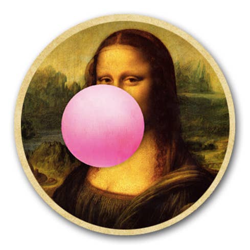 Mona Lisa Round Refrigerator Magnet