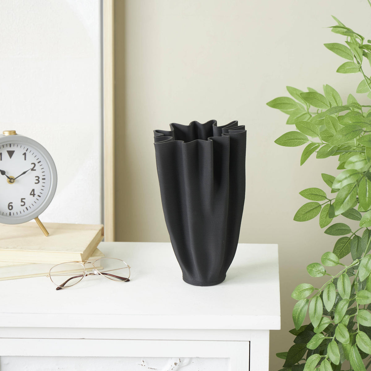 Contemporary Black Ceramic Vase