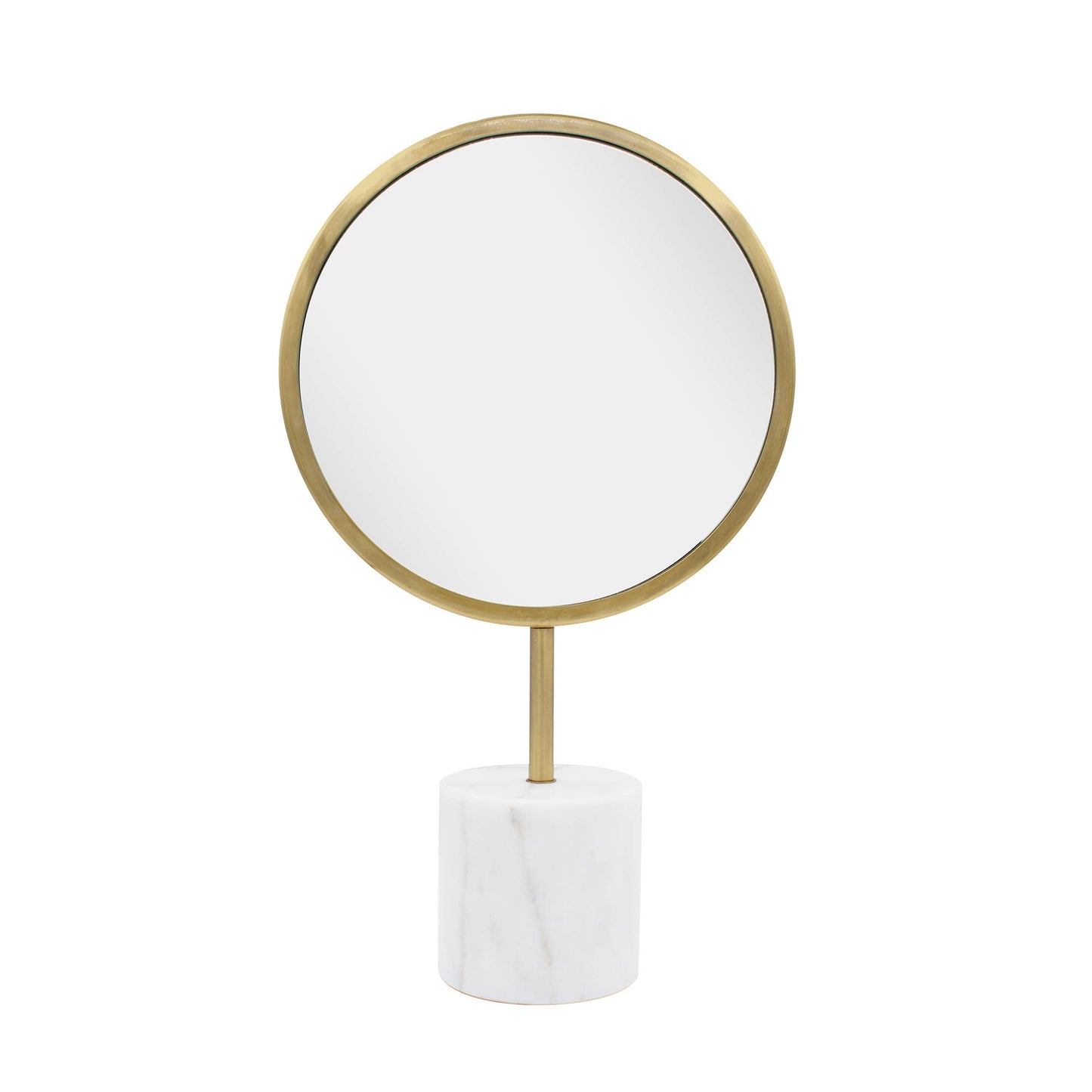 The Bogna Marble Tabletop Mirror, Round