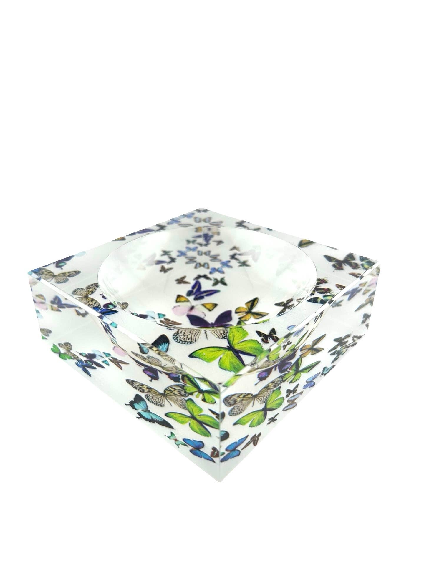 Small Acrylic Butterflies Catchall , Kaleidoscope