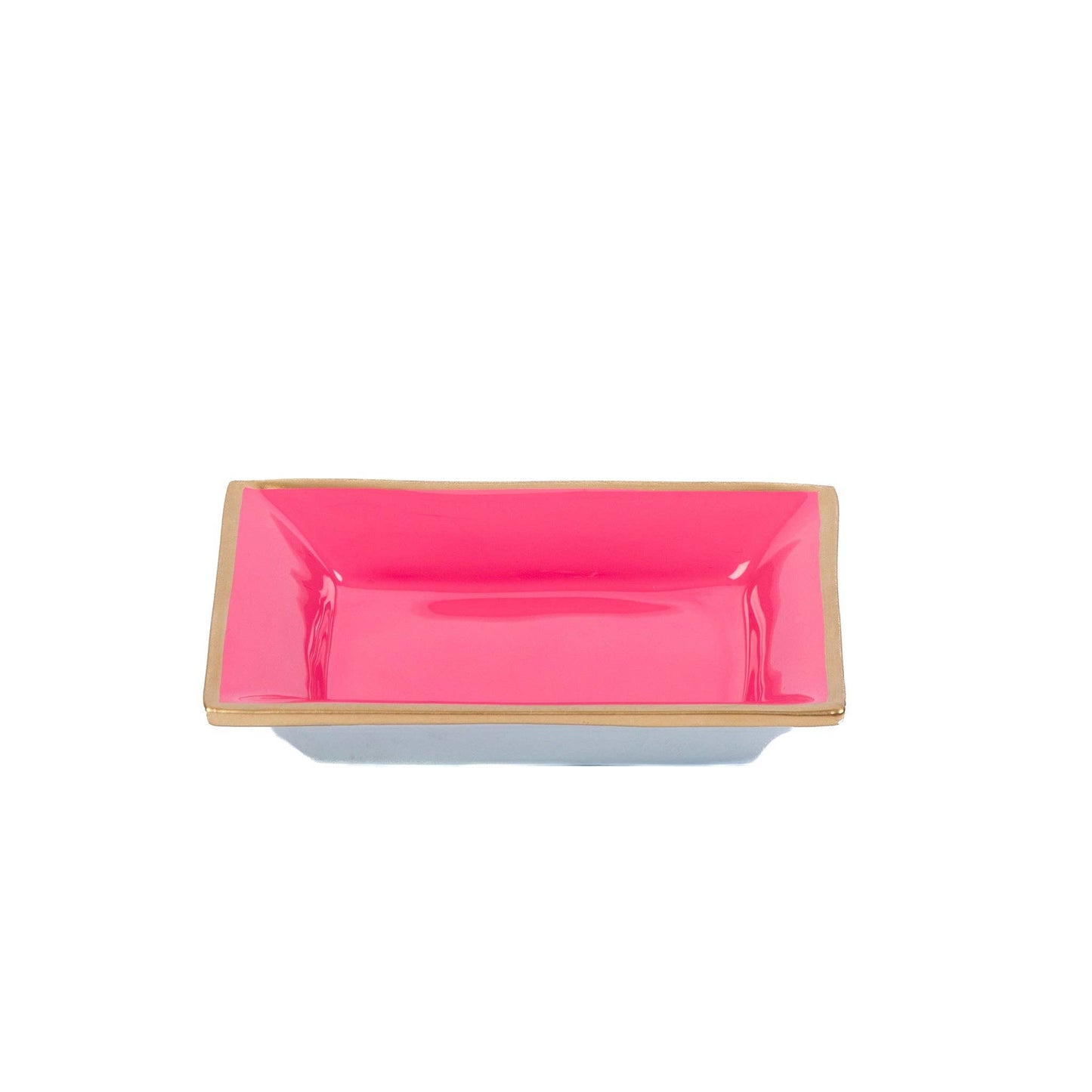 The Elizabeth Enameled Tray in Pink