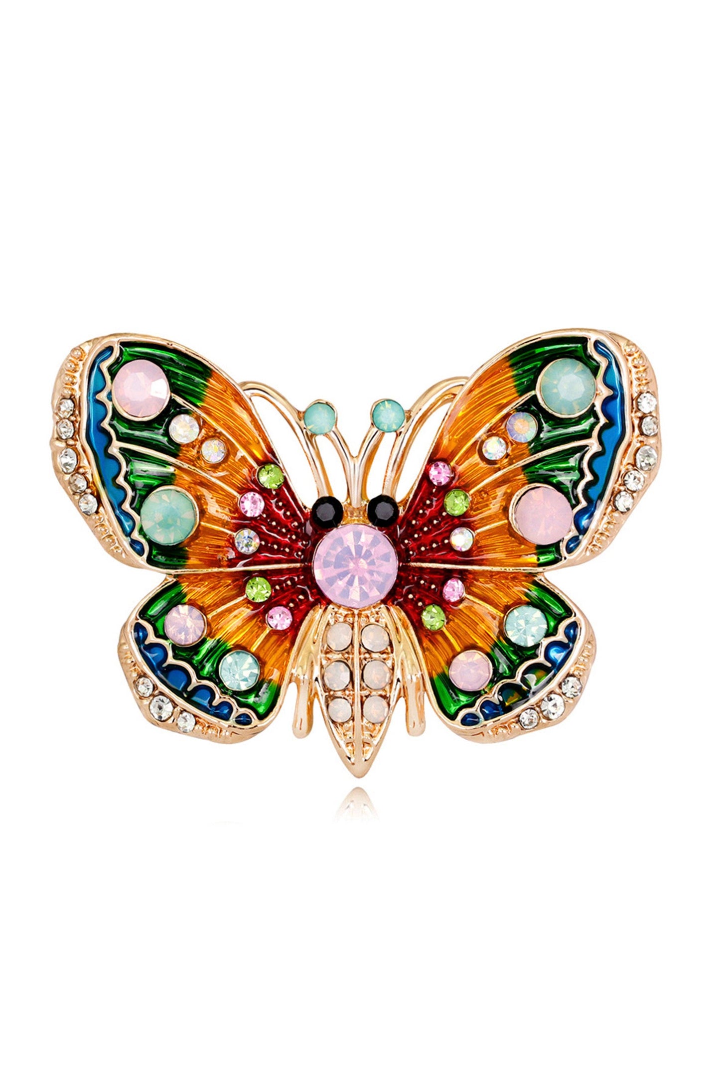 Multicolor Butterfly Brooch