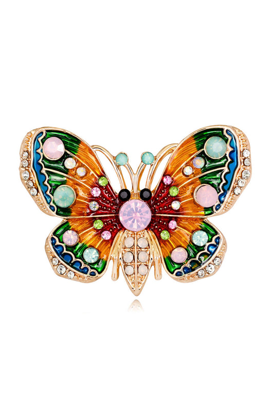 Multicolor Butterfly Brooch