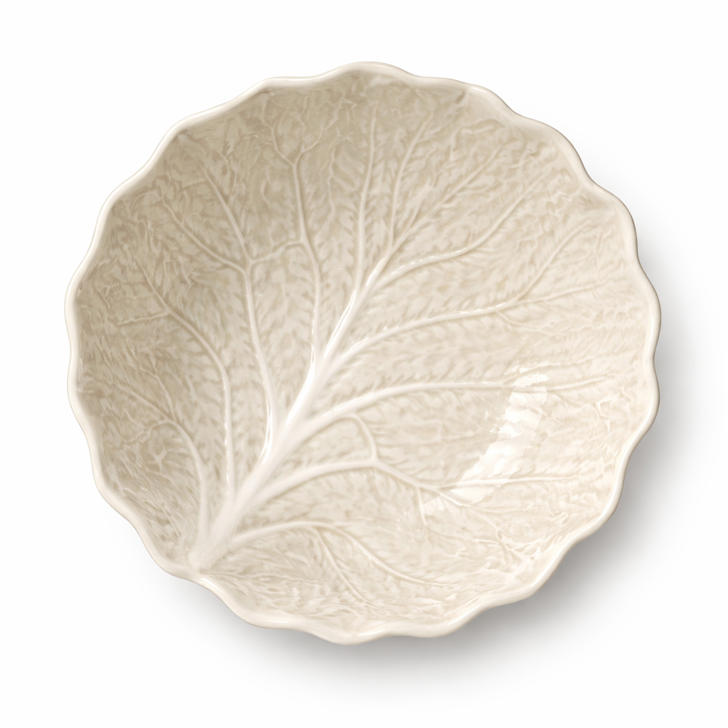 Le Jardin White Cabbage 3-D Soup Bowl 8.625 in x 2.75 in