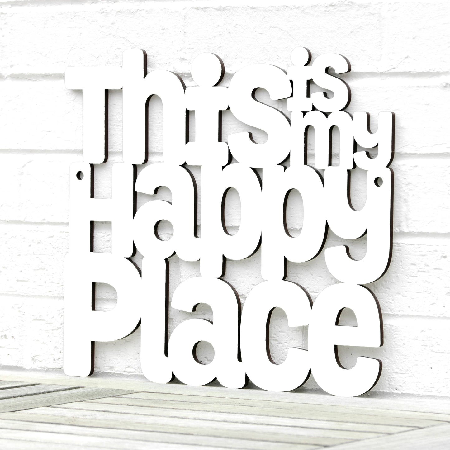 This Is My Happy Place Laser Cut Wood Wall Decor