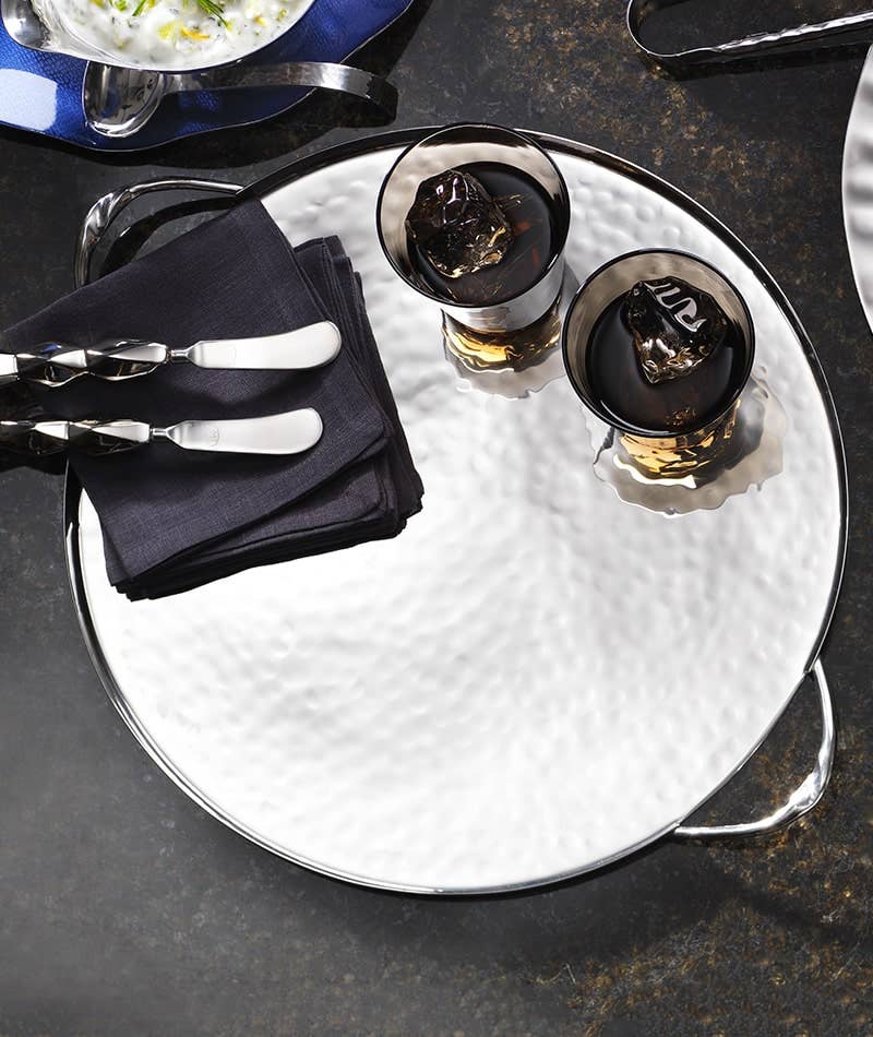 Infinity Round Tray w/ Twist Handles