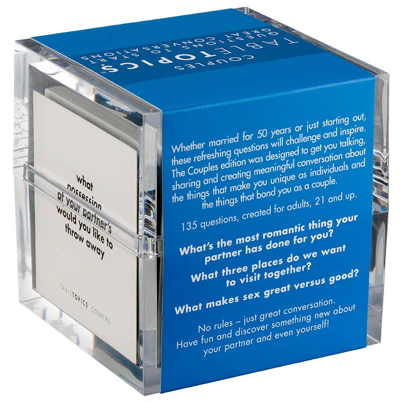 TABLETOPICS COUPLES - Conversation Starters for Deeper Conversations