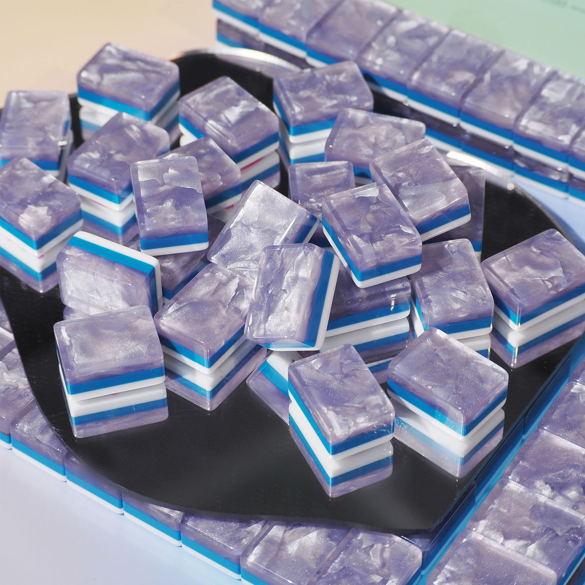 Palm Beach Bling Mahjong Set - Lavender