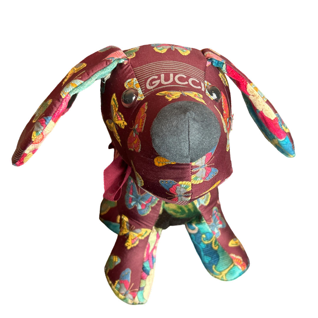 Gucci Farfalle Vintage Silk Scarf Loyal Puppy