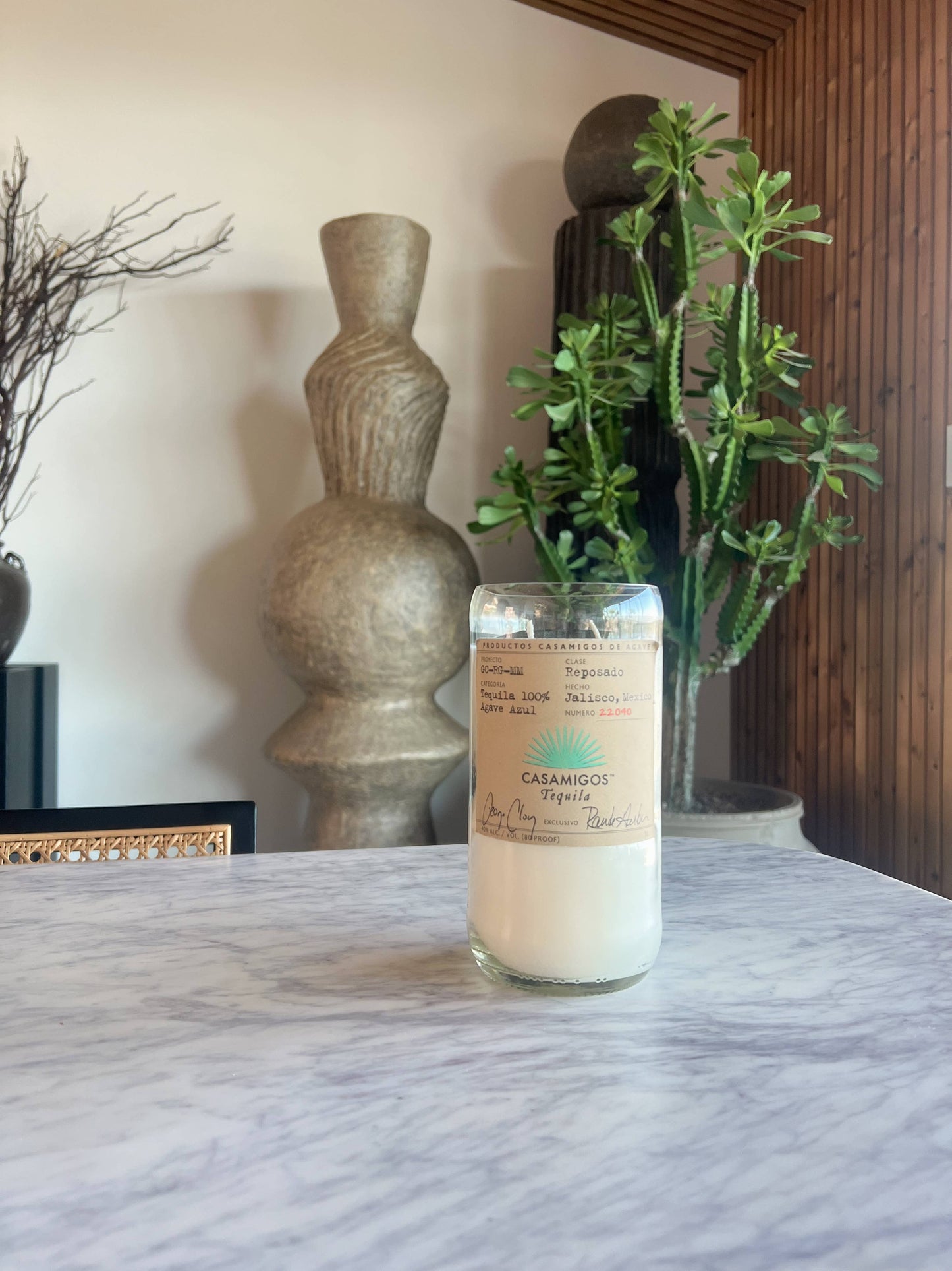 Recycled Casamigos Reposado Novelty Candle