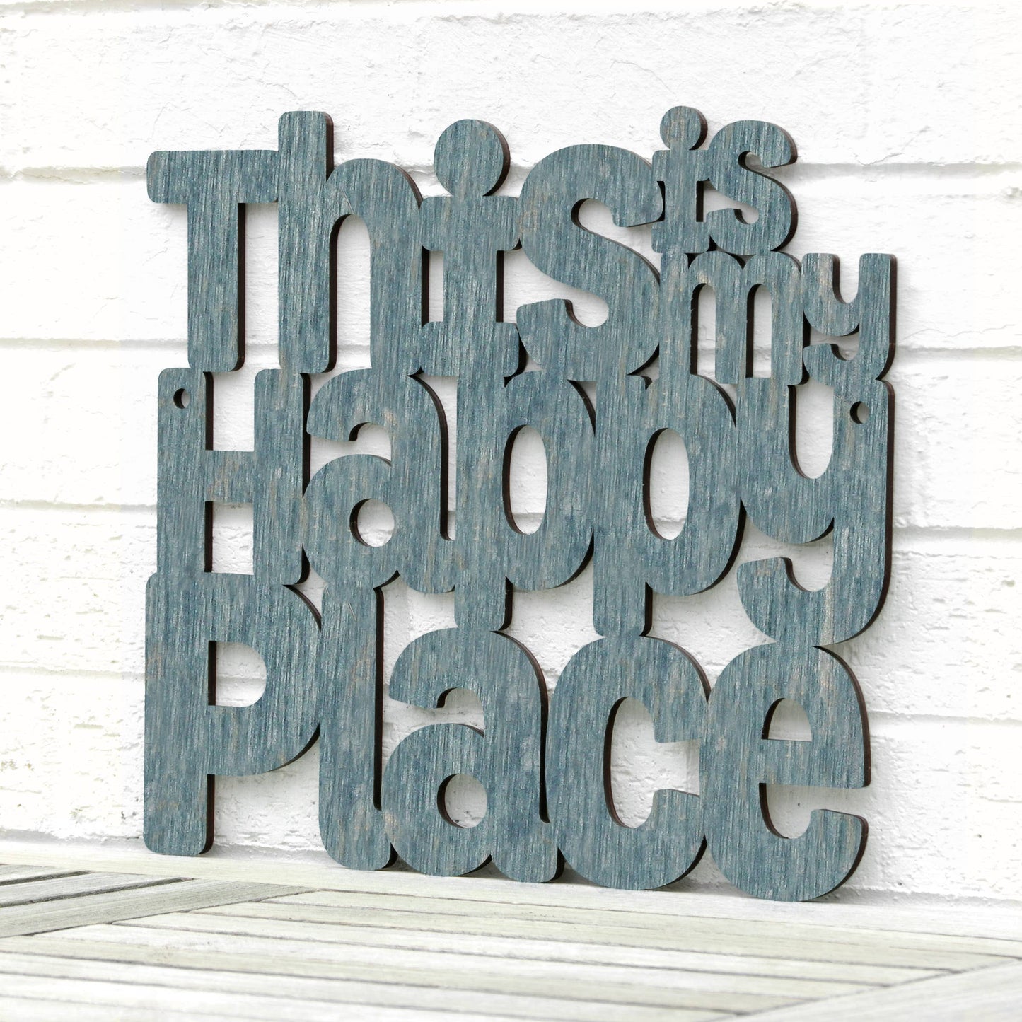 This Is My Happy Place Laser Cut Wood Wall Decor