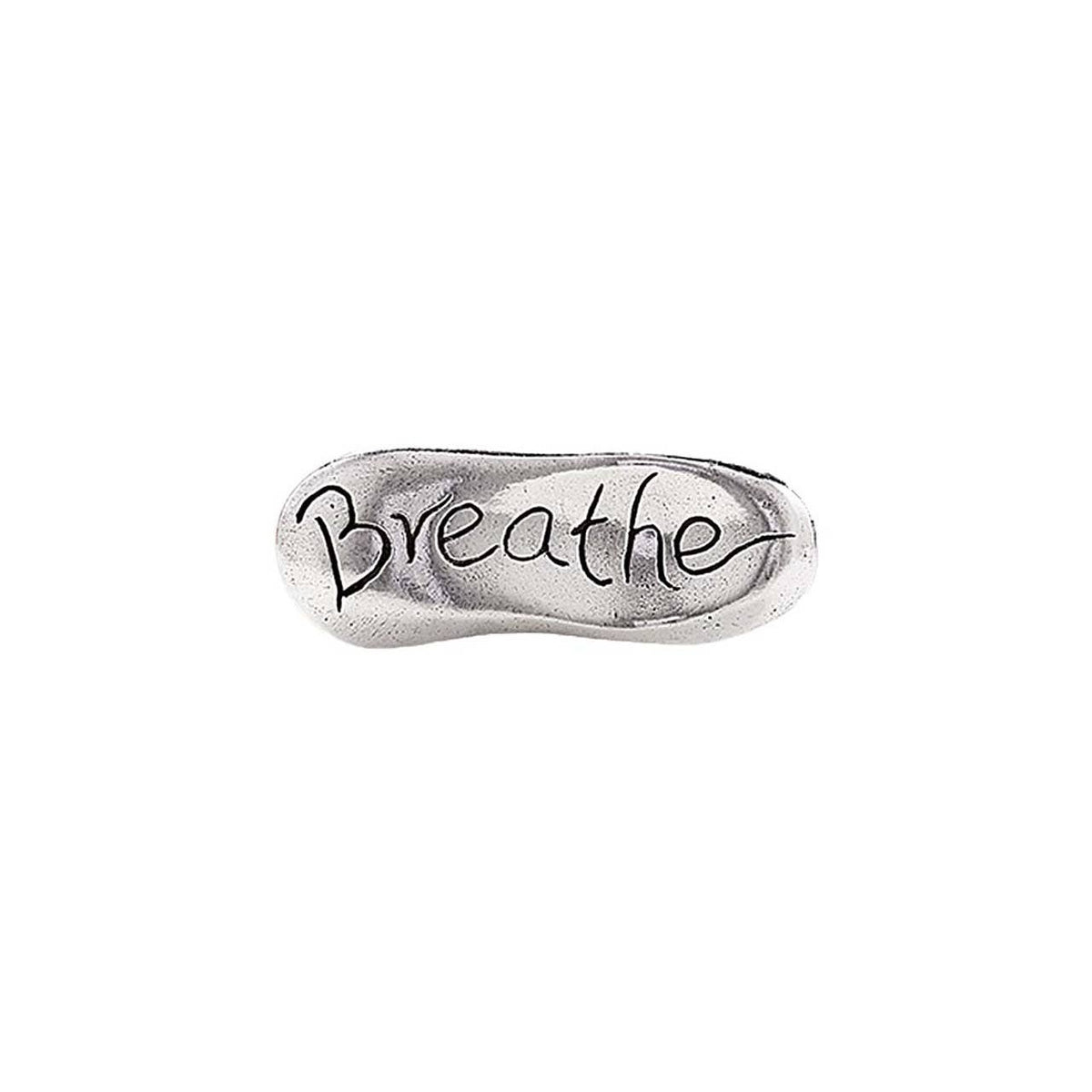 Breathe Pocket Stone | Pewter Token | Keepsake Gift