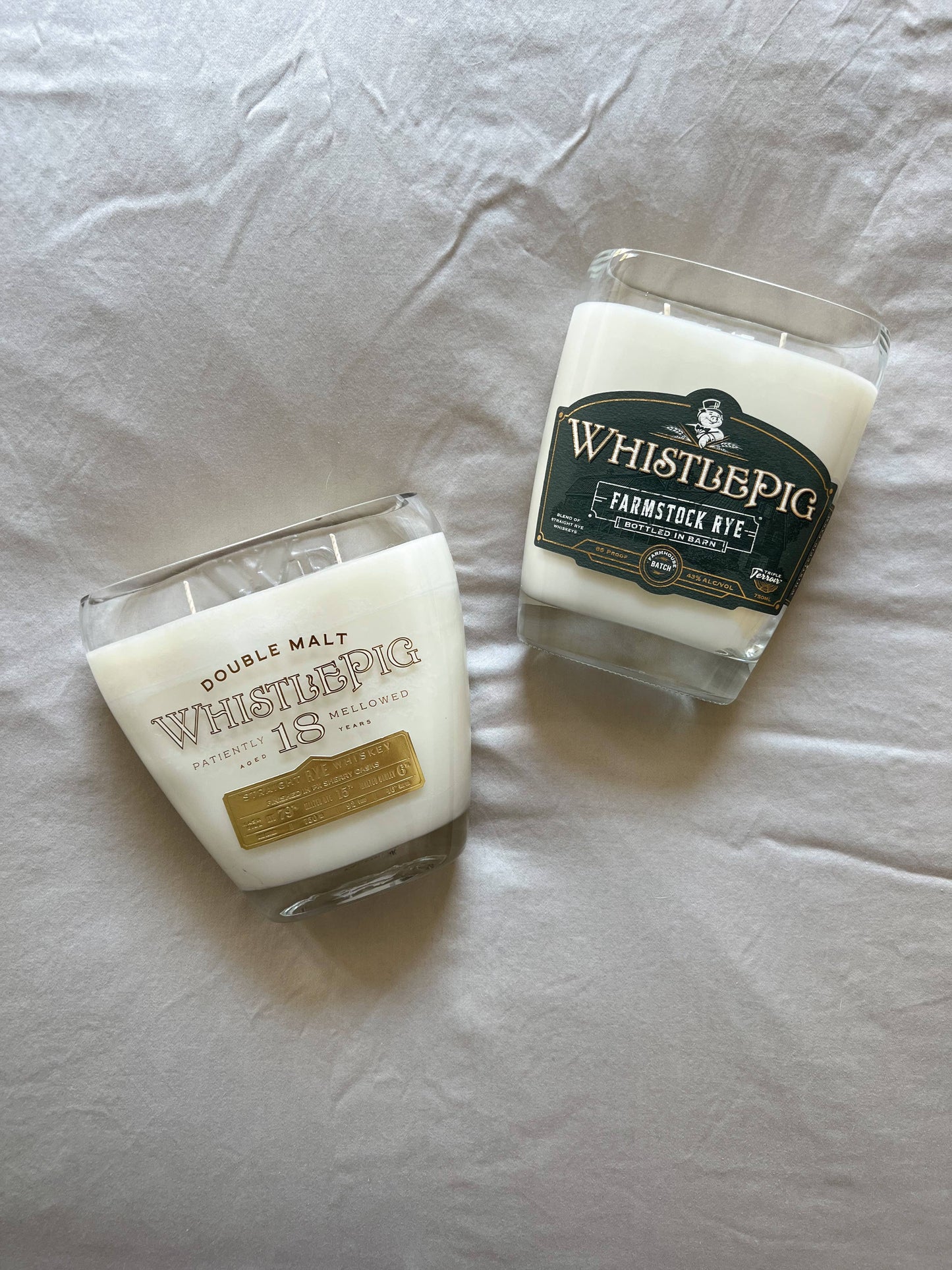 Recycled Whistle Pig Candle