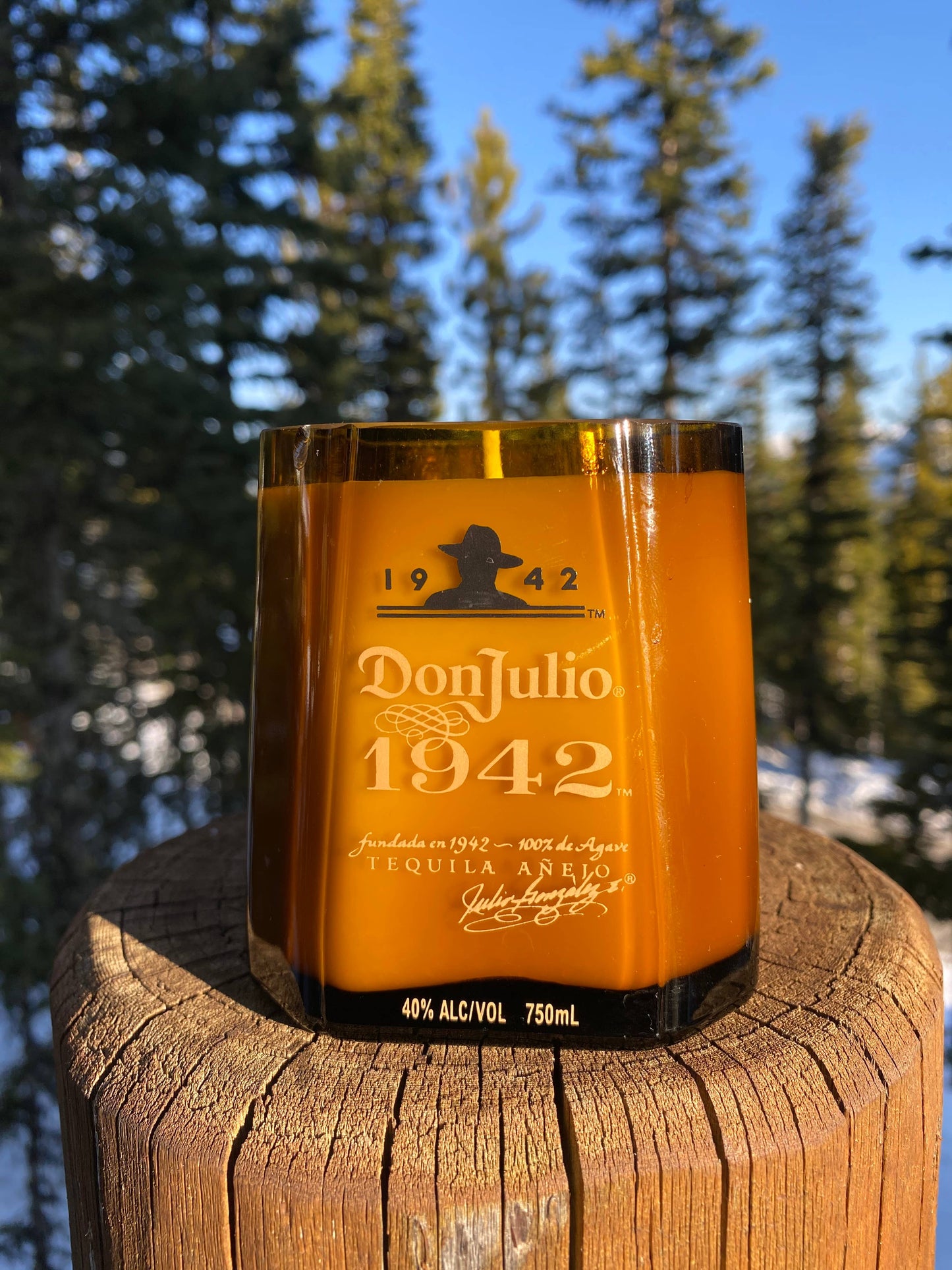 Recycled Don Julio 1942 Candle