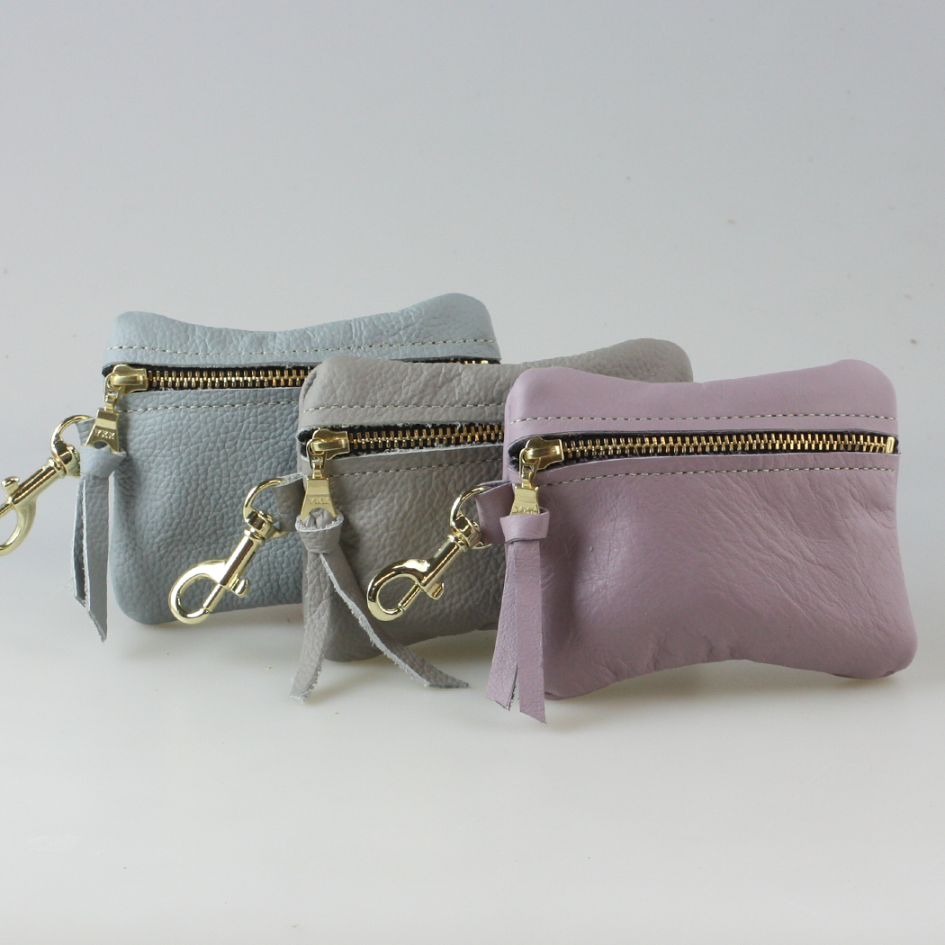 Soft Leather Zippered Pouch