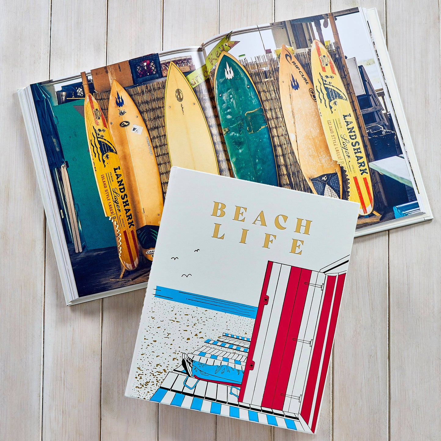 Beach Life Leather Bound Coffee Table Book (Designers' Pick)