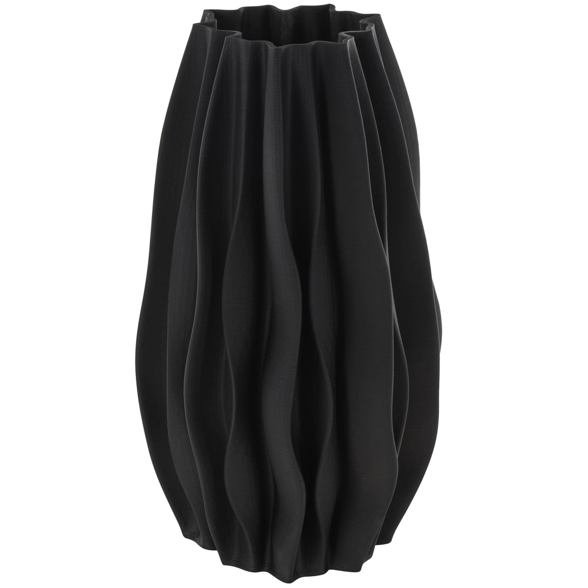 Contemporary Black Ceramic Vase