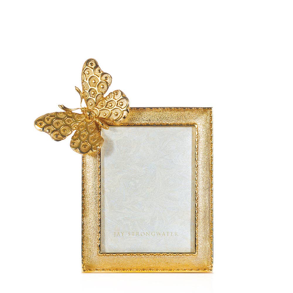 Juno Butterfly 3" x 4" Frame - Gold
