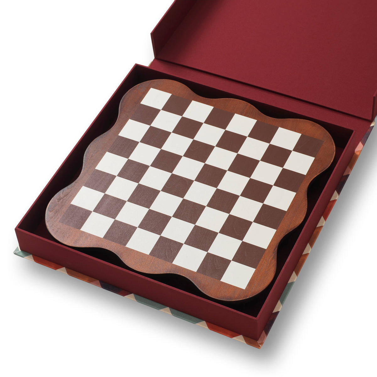 Transitional Wooden Chess Set - Midnight Mosaic
