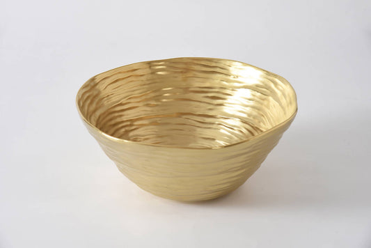 Extra Large Gold Porcelain Serving Bowl
