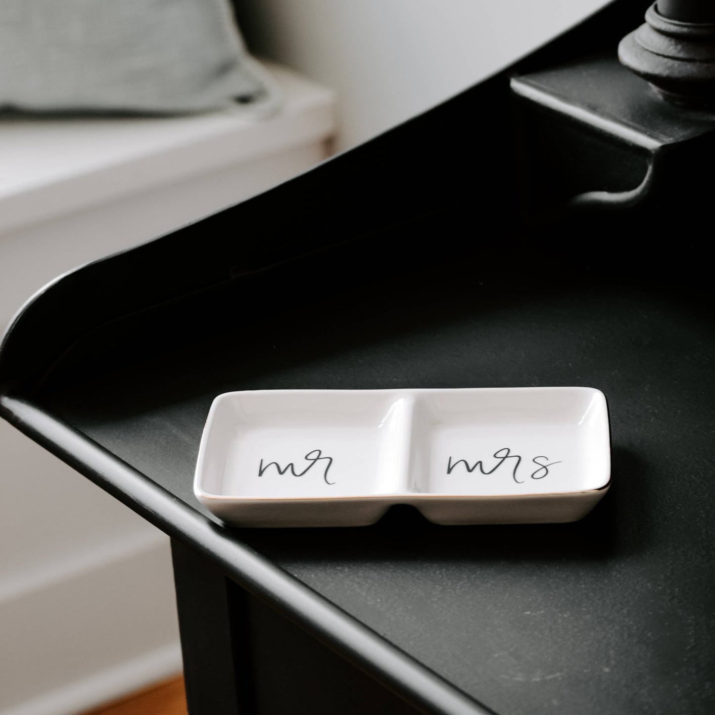 Mr. and Mrs. Jewelry Dish -GREAT ENGAGEMENT GIFT!