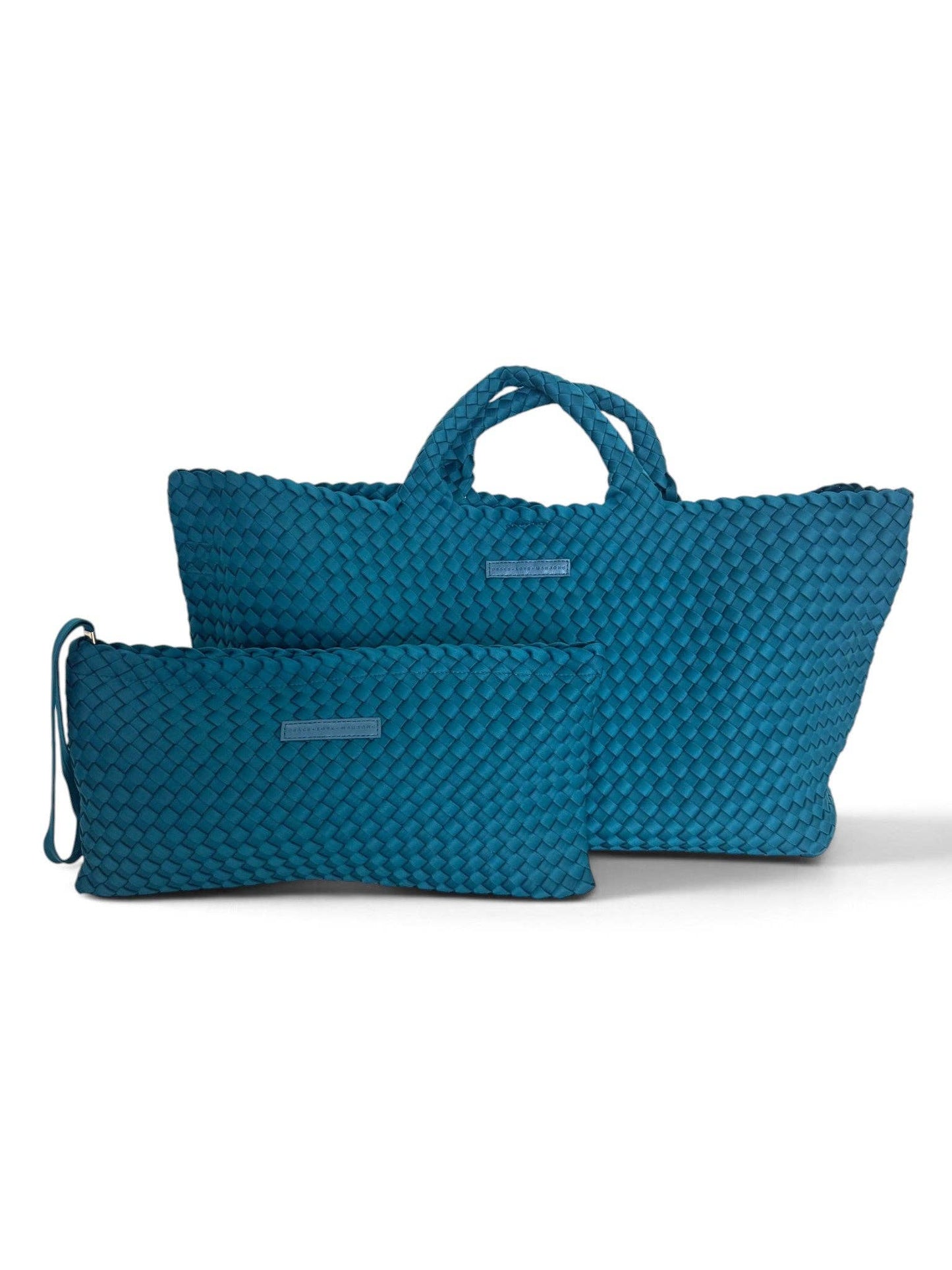 Mahjong Bag - Woven Carryall with Matching Tile Pouch
