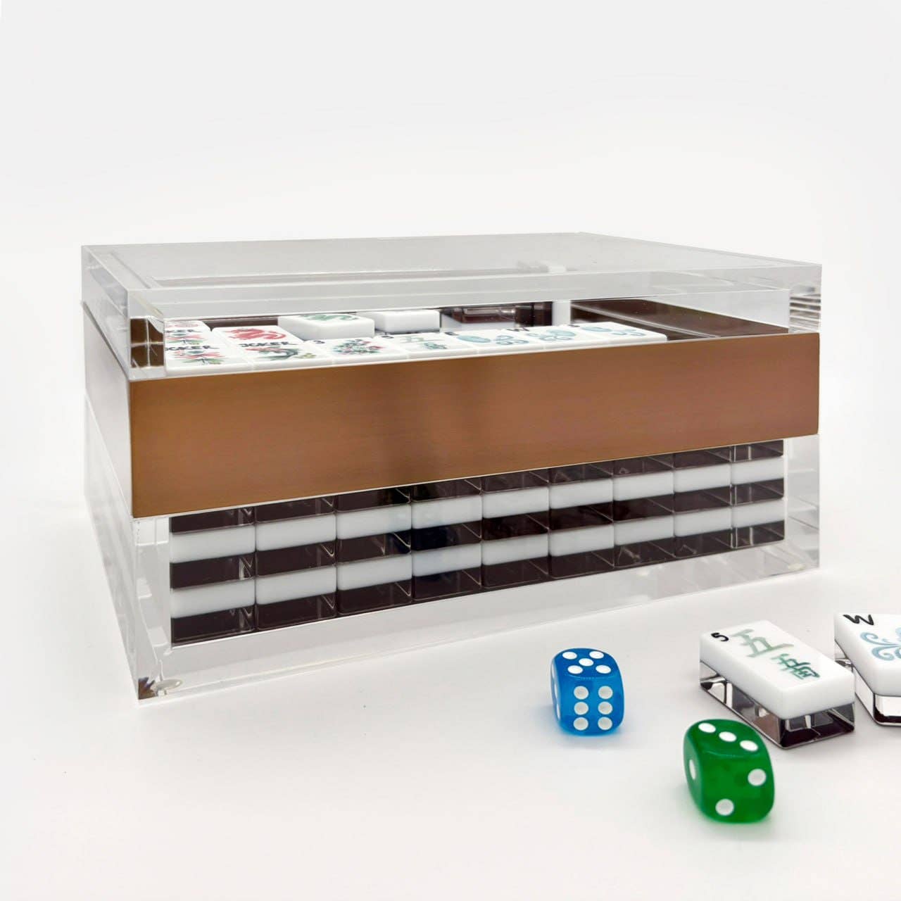 Mahjong set with Custom Acrylic Box