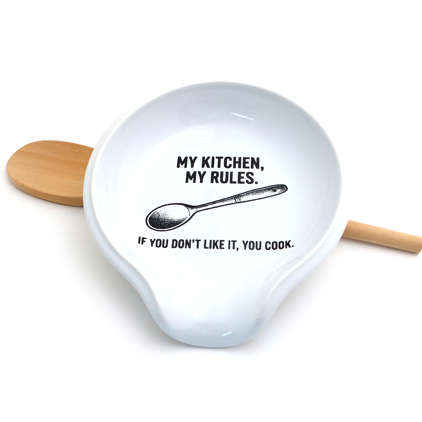 "My Kitchen My Rules" Spoon Rest