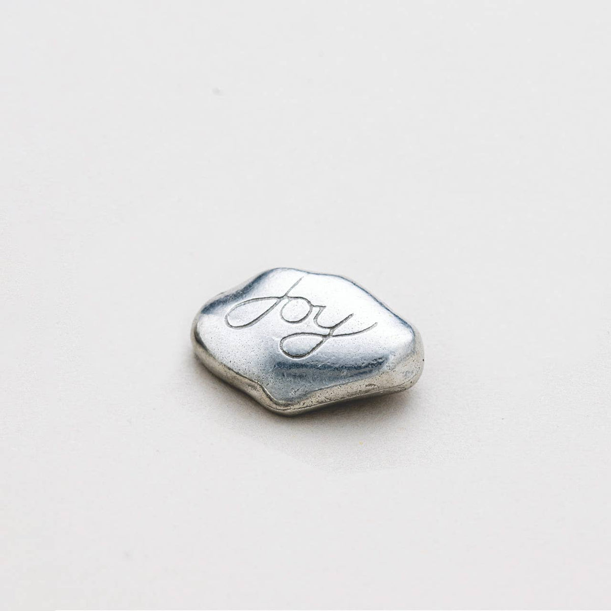 Joy Pocket Stone | Pewter Keepsake Token | Pocket Gift