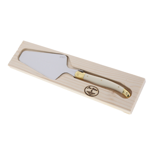Cake/Pie Server in Ivory and Brass from France