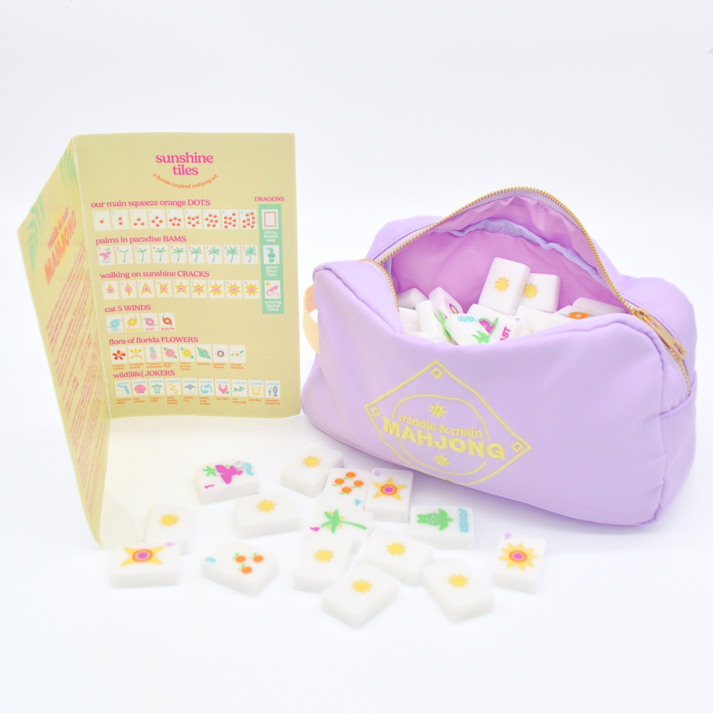 "Sunshine Tiles" Florida Inspired Mahjong Set (Hello Boca!)