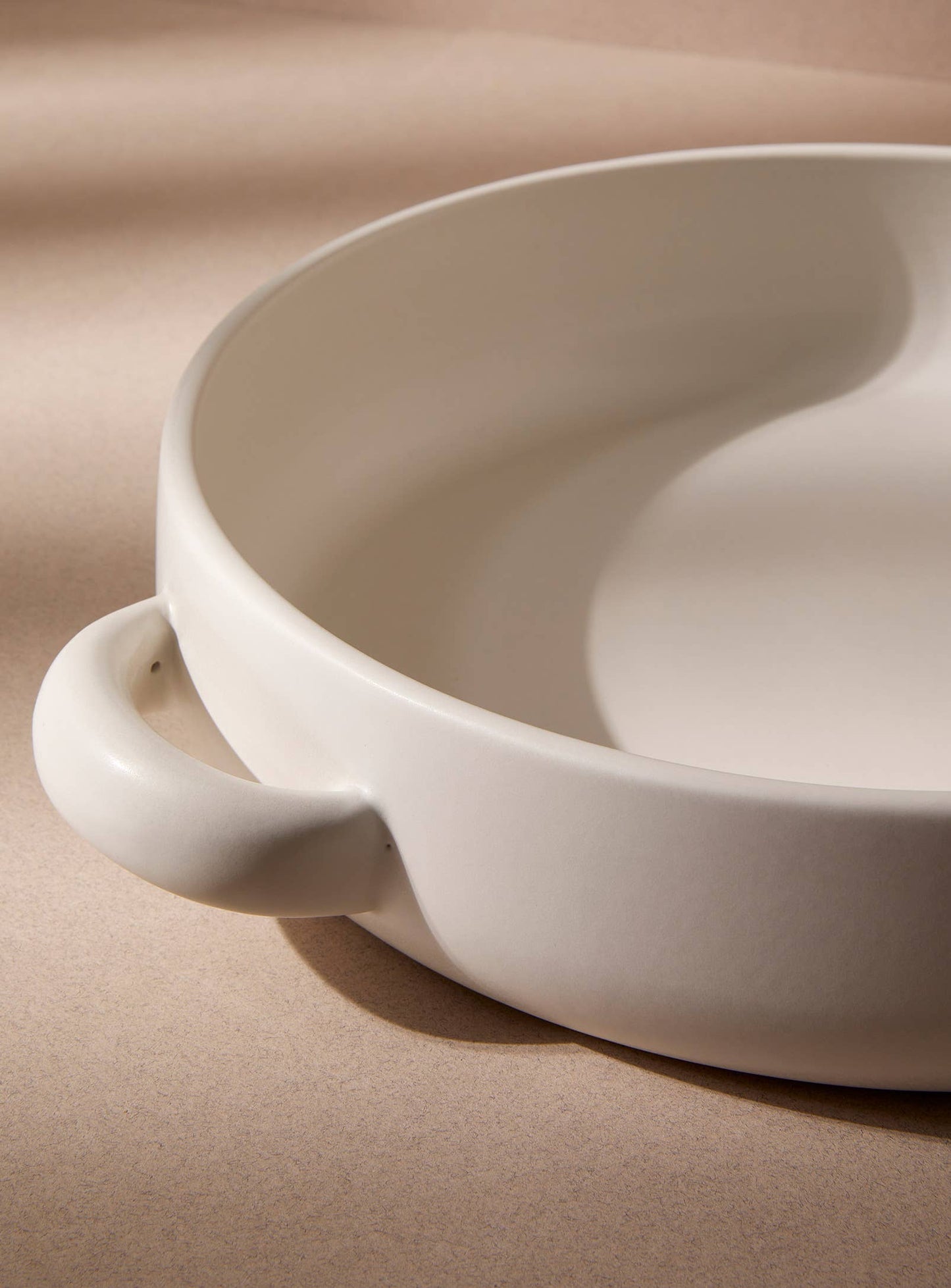Stoneware Serving Plate with Handles