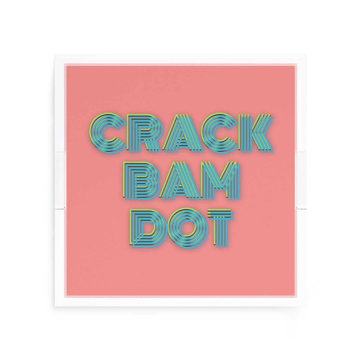 Mahjong Crack Bam Dot Petal Tendril Square Decorative Tray