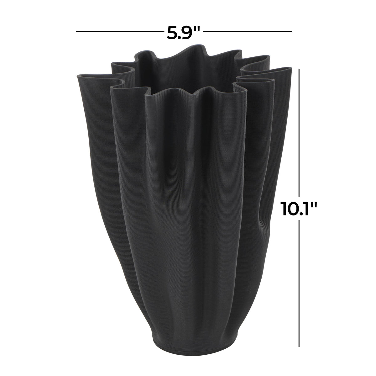 Contemporary Black Ceramic Vase