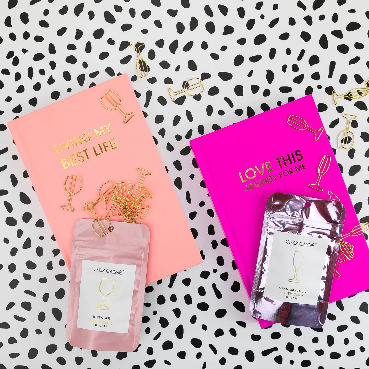 Living My Best Life - Hardcover Daily Journal - Sunset Pink