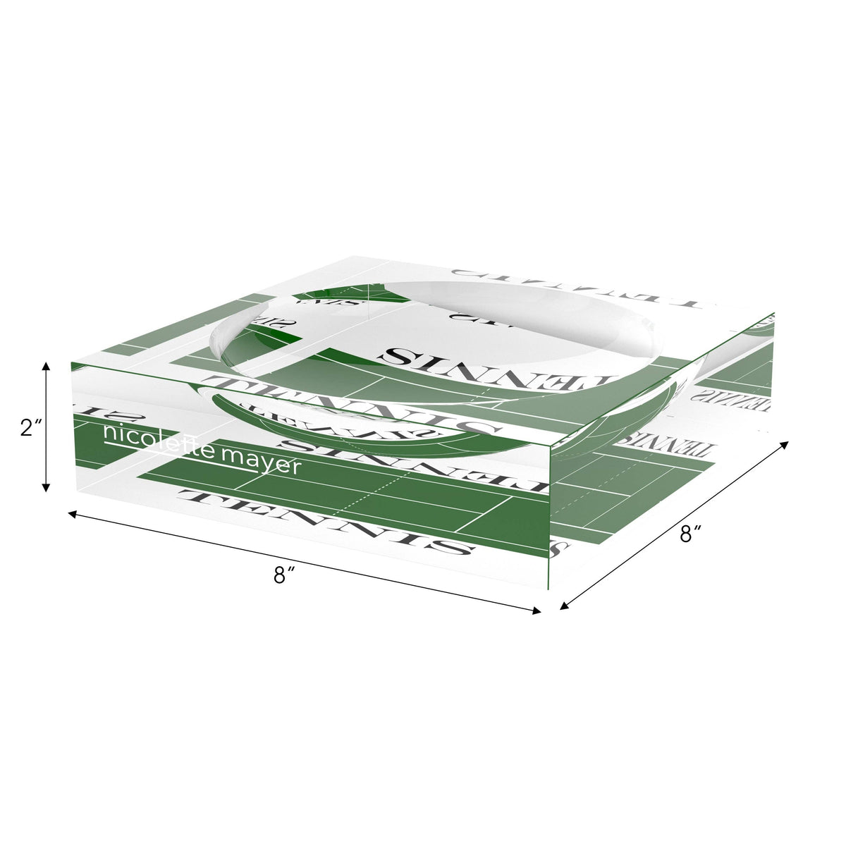 Tennis Court Candy Catchall Dish