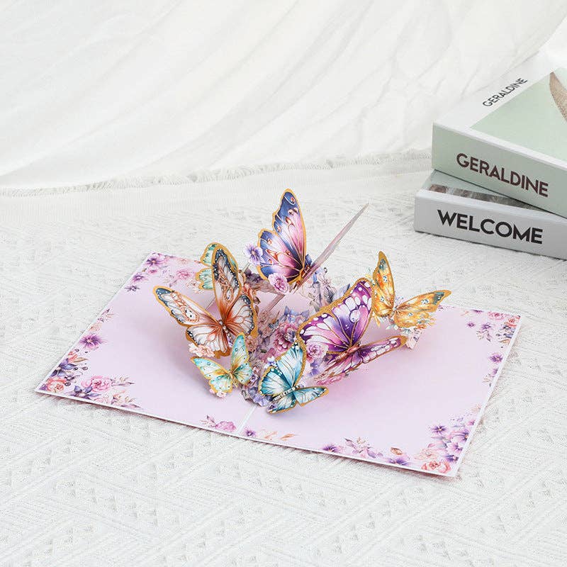 Butterfly Greeting Card Foil Embossed Gift