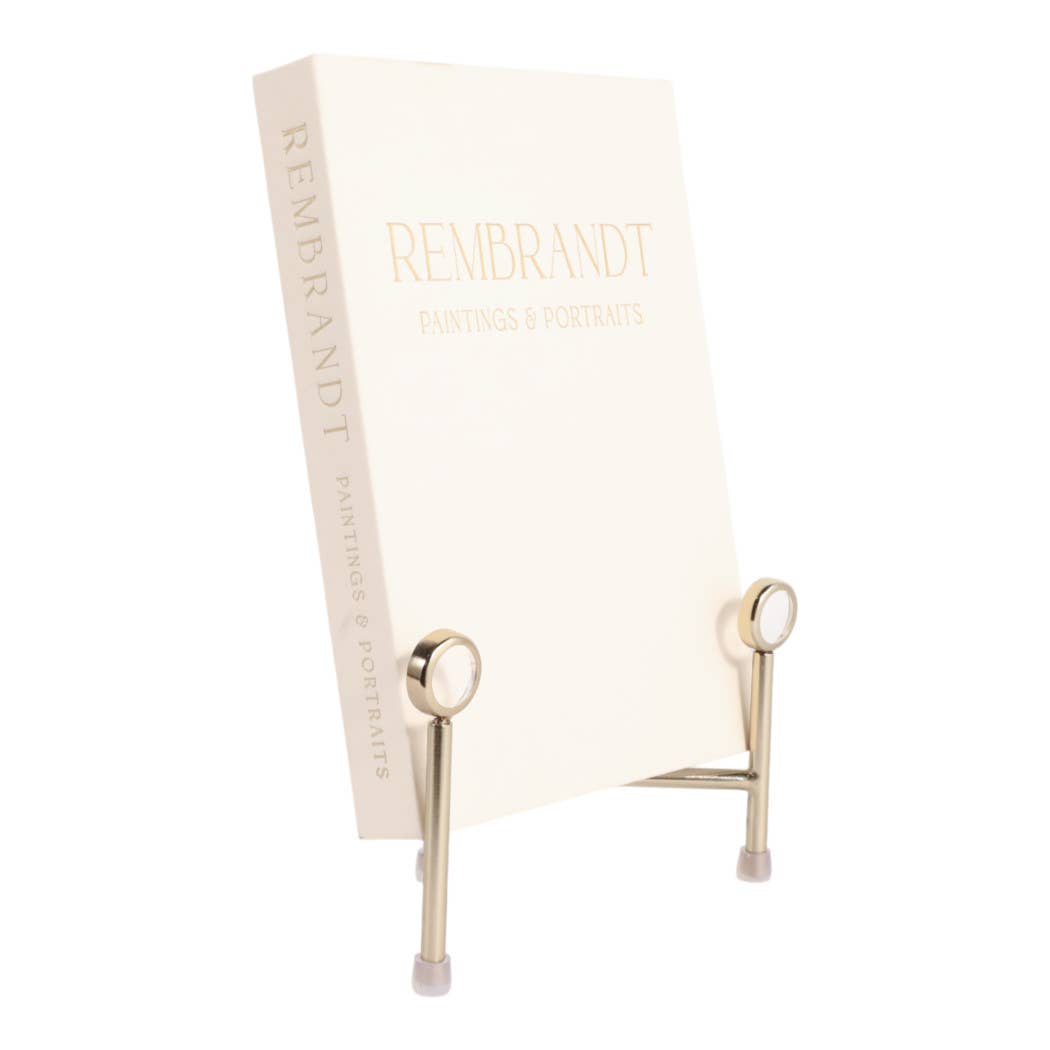 Gold Metal Acrylic Easel Stand, 10 in.(Book Holder)