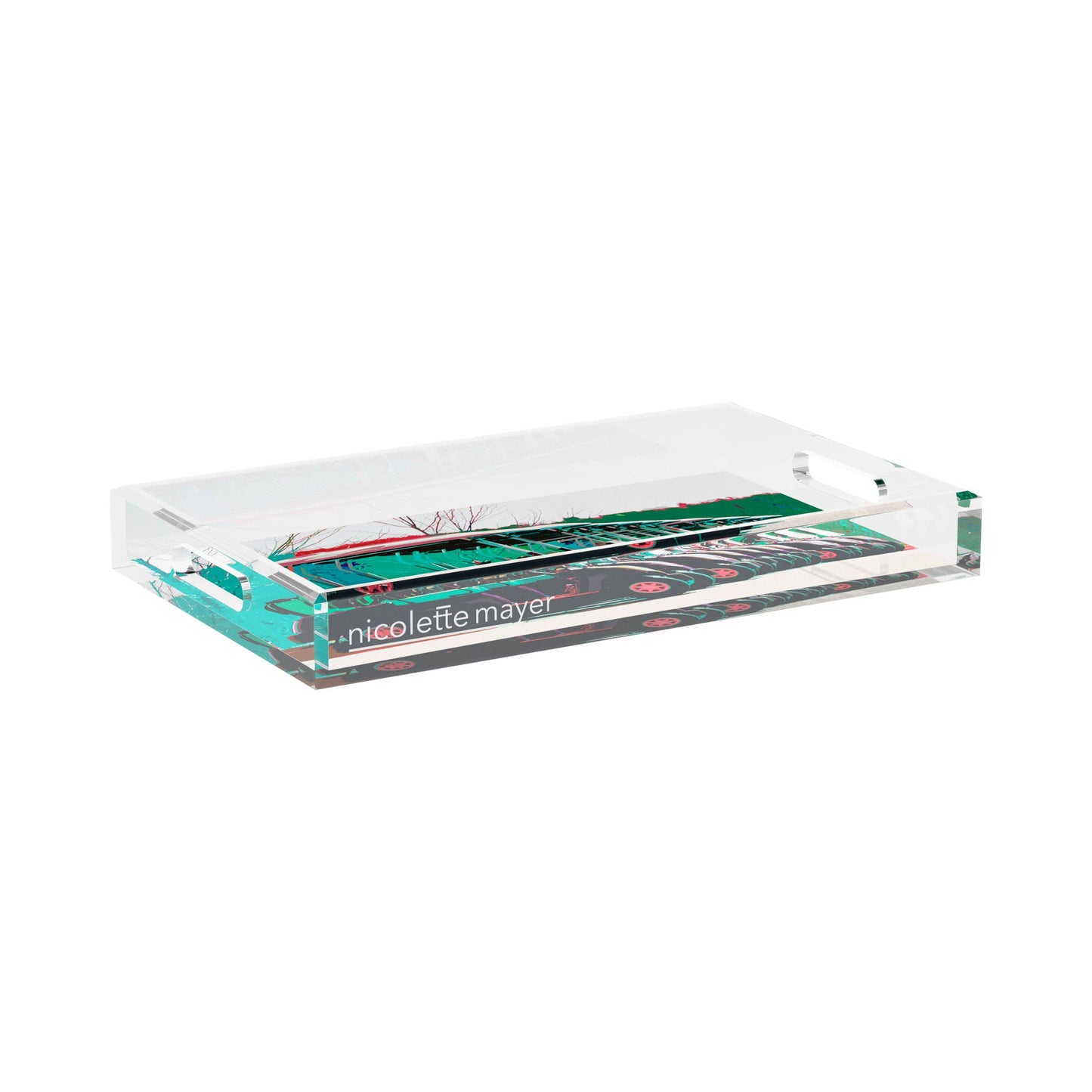 Golf Nine Iron Green Rectangle Tray