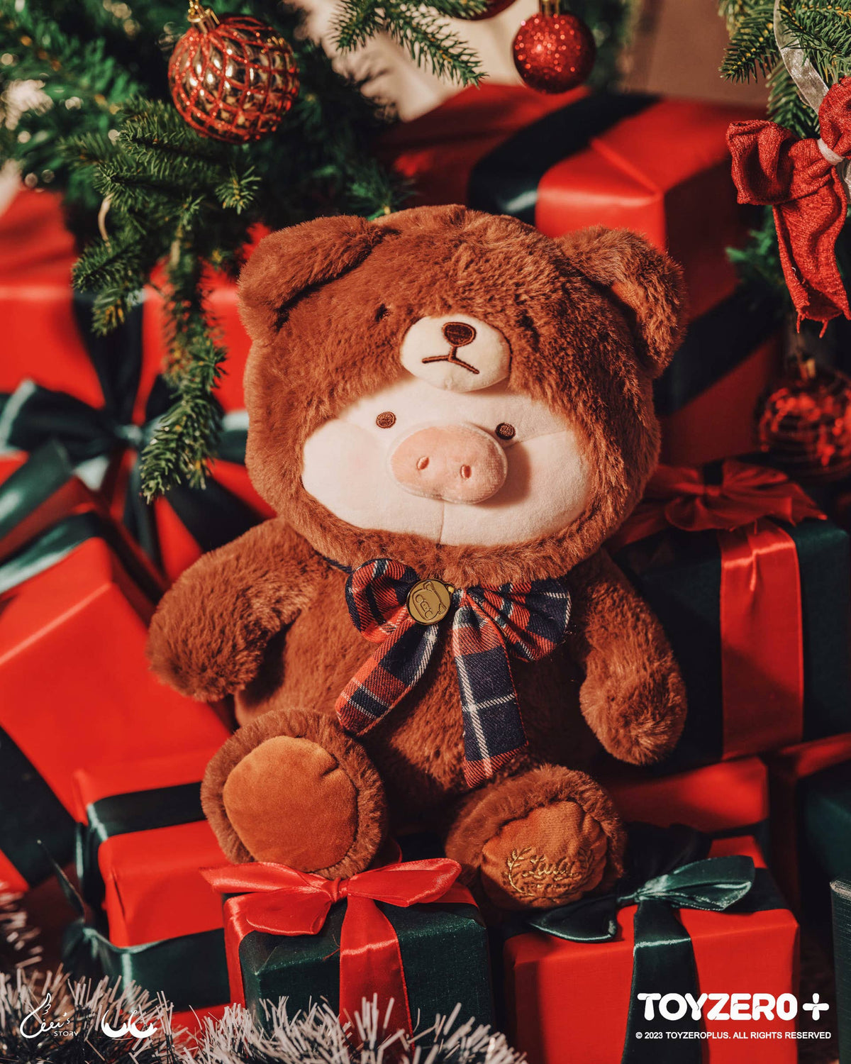 LuLu the Piggy Christmas Bear -Teddy LuLu