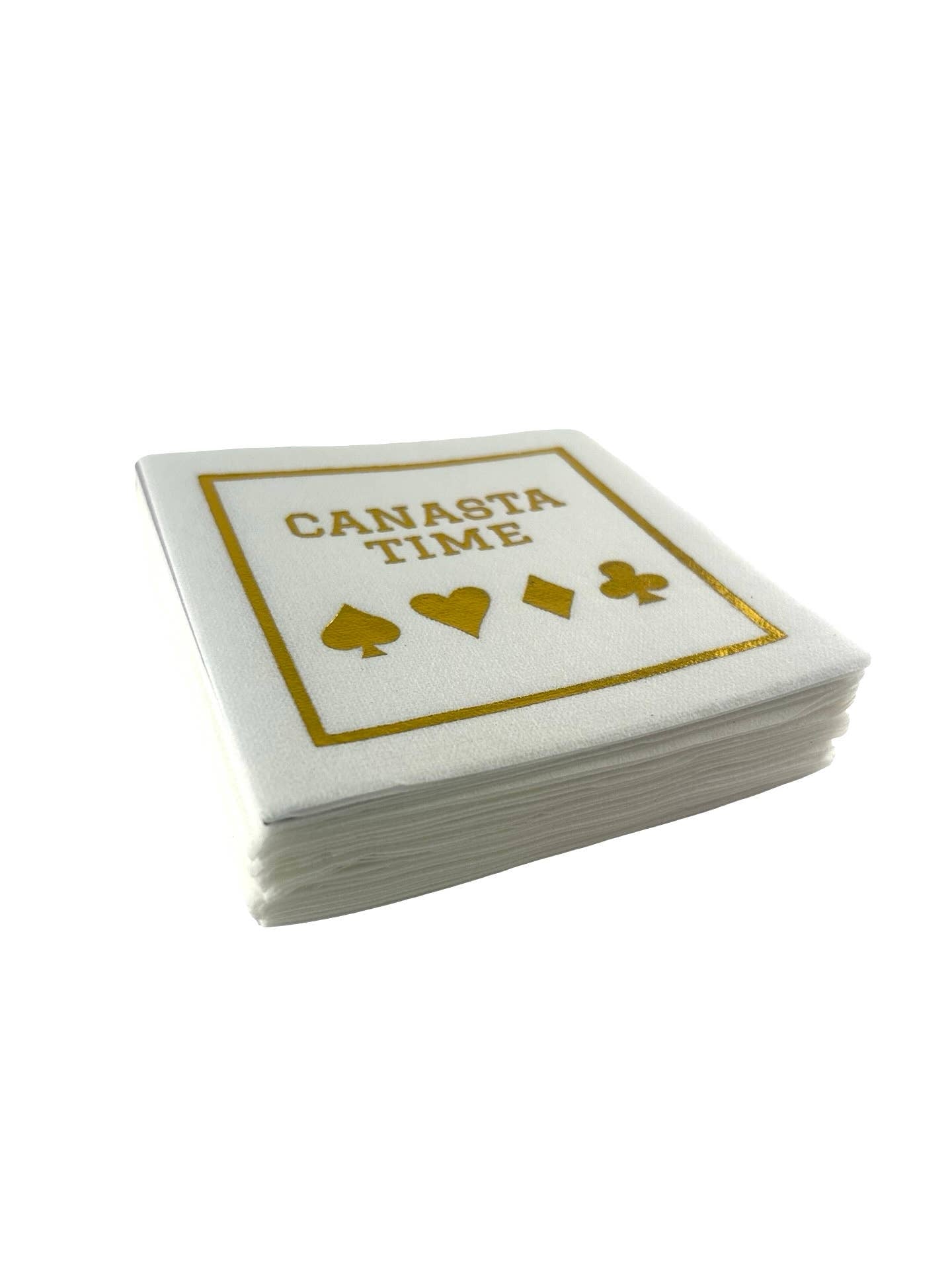 Linen-Feel Cocktail Napkins, Canasta Time