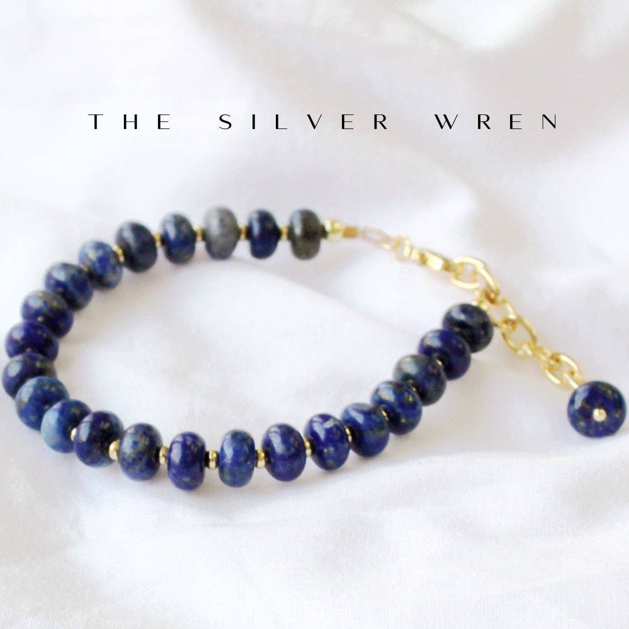 Midnight Lapis Beaded Bracelet